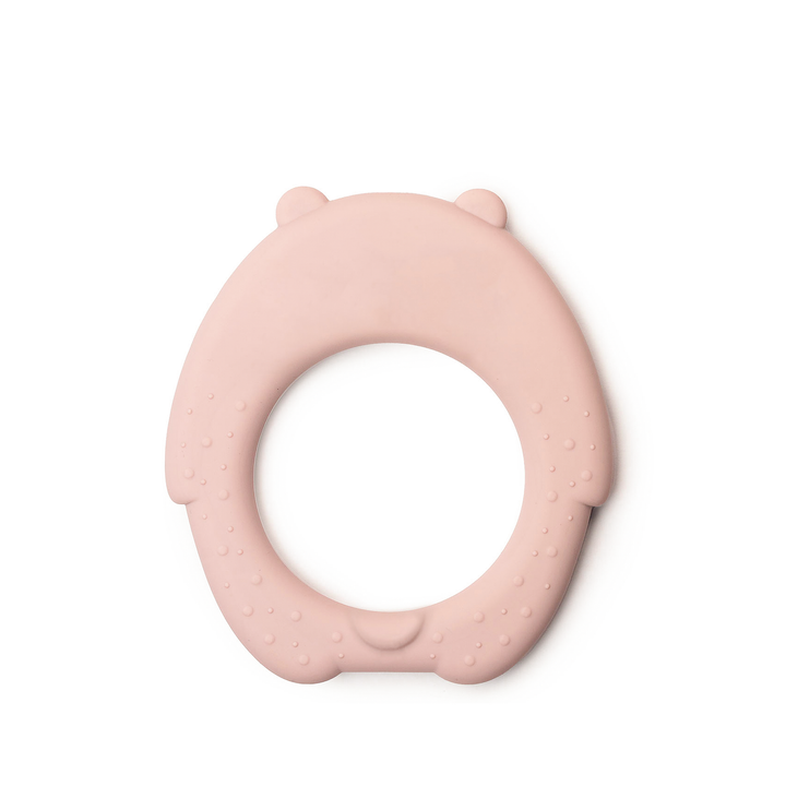 JBØRN Bear Silicone Baby Teether Bear Teether | Blush - Personalisable Baby Products Sold and Personalised by JustBørn