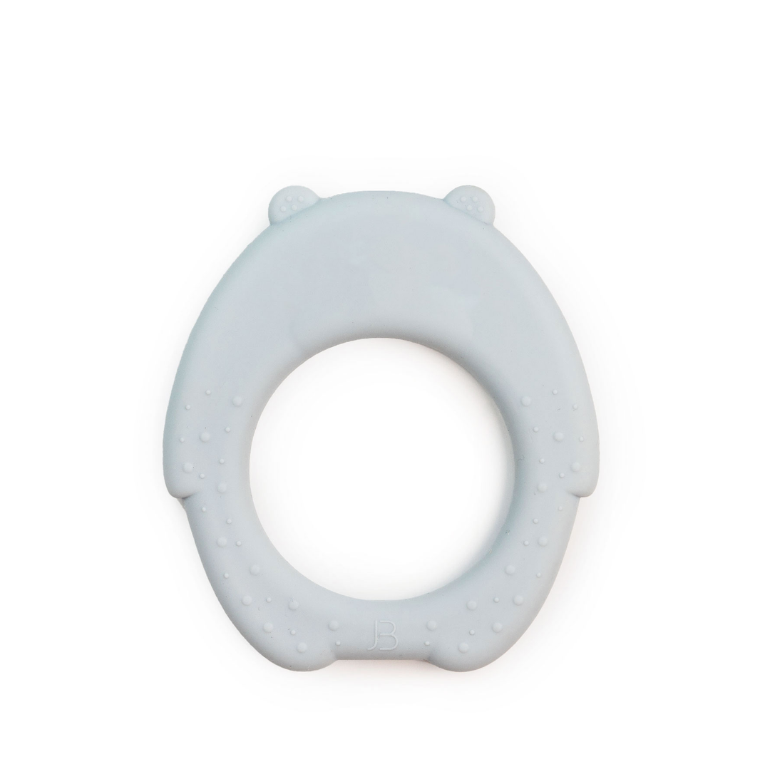 JBØRN Bear Silicone Baby Teether Bear Teether | Powder Blue - Personalisable Baby Products Sold and Personalised by JustBørn