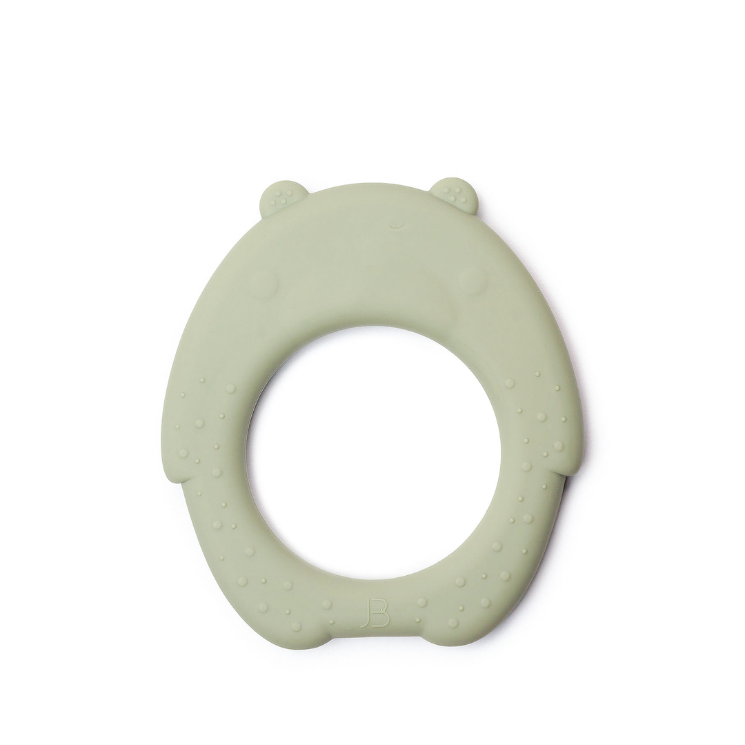 JBØRN Bear Silicone Baby Teether Bear Teether | Sage - Personalisable Baby Products Sold and Personalised by JustBørn