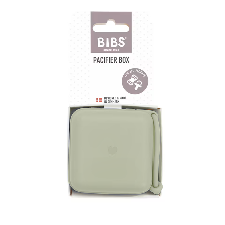 BIBS Pacifier Box Sage - Personalisable Baby Products Sold and Personalised by JustBørn