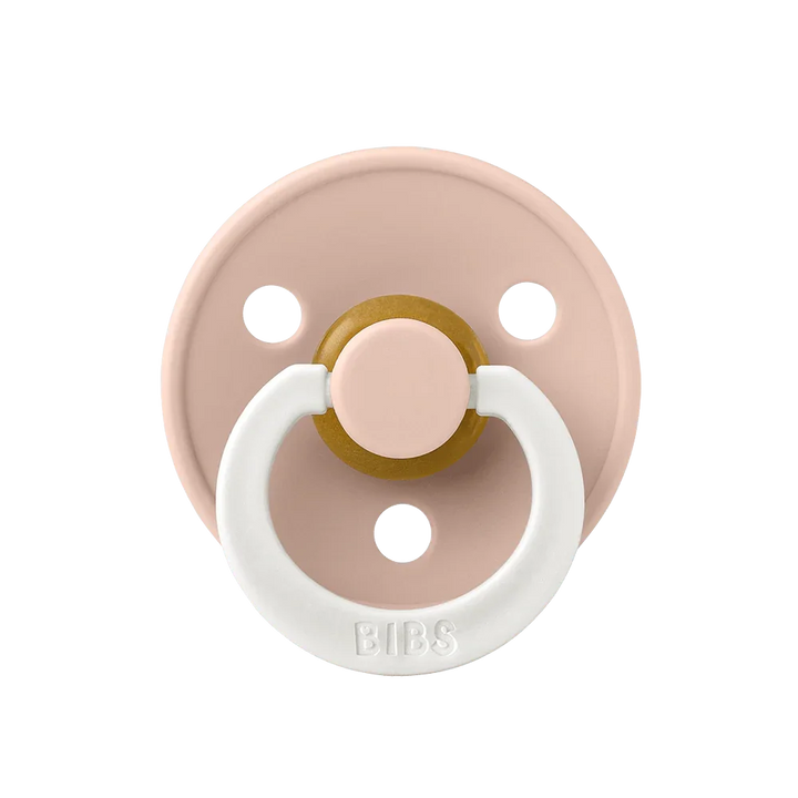 BIBS Colour Natural Rubber Latex Pacifiers | Personalised Blush Night Glow - Personalisable Baby Products Sold and Personalised by JustBørn