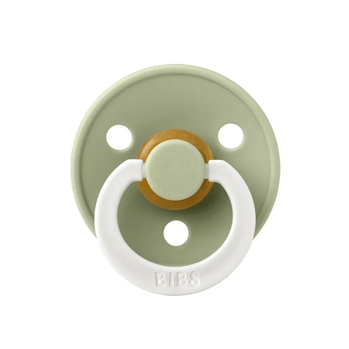 BIBS Colour Natural Rubber Latex Pacifiers | Personalised Sage Night Glow - Personalisable Baby Products Sold and Personalised by JustBørn