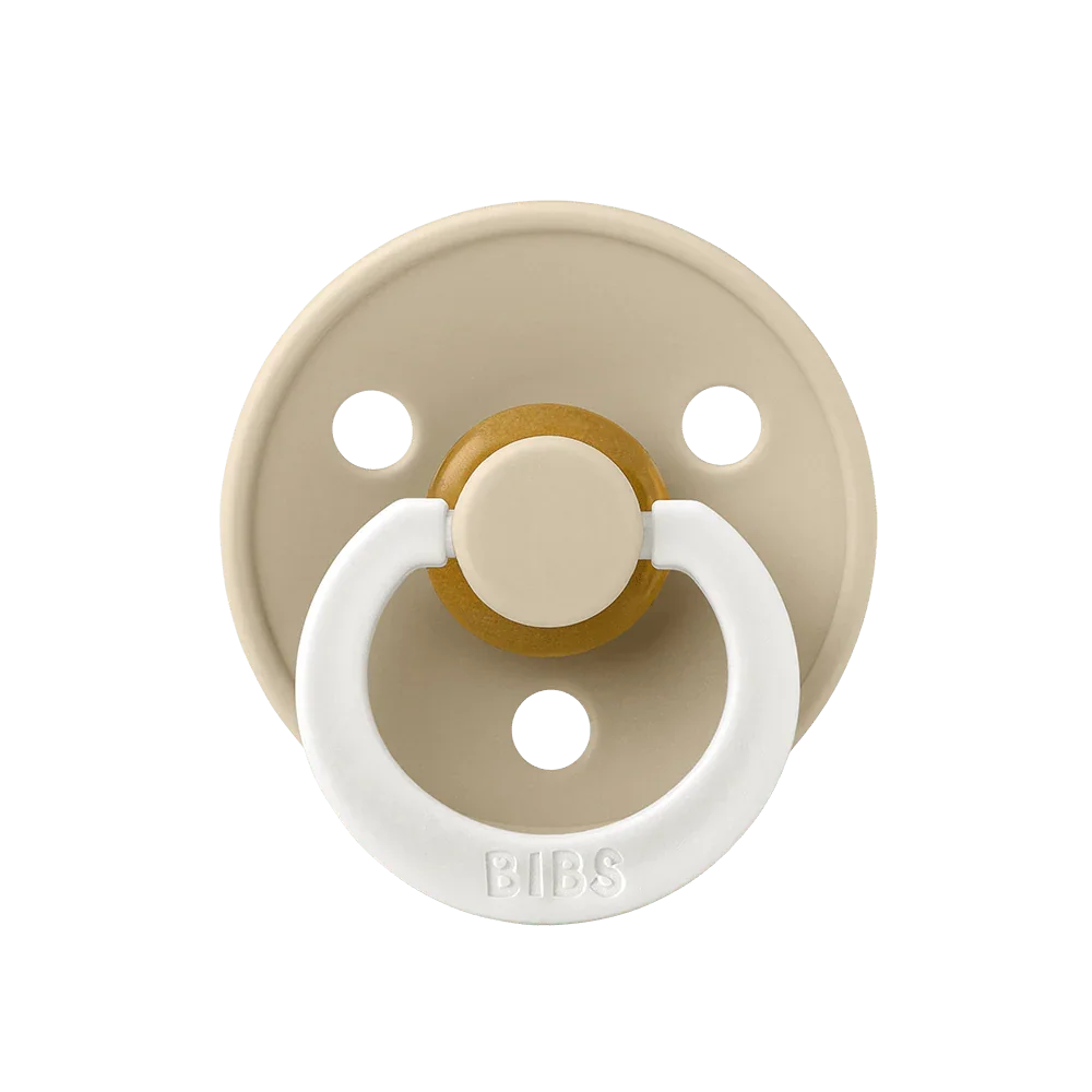 BIBS Colour Natural Rubber Latex Pacifiers | Personalised Vanilla Night Glow - Personalisable Baby Products Sold and Personalised by JustBørn