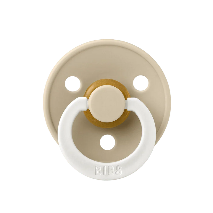 BIBS Colour Natural Rubber Latex Pacifiers | Personalised Vanilla Night Glow - Personalisable Baby Products Sold and Personalised by JustBørn