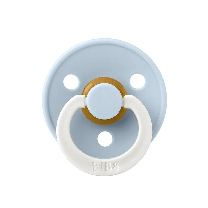 BIBS Colour Natural Rubber Latex Pacifiers | Personalised Baby Blue Night Glow - Personalisable Baby Products Sold and Personalised by JustBørn