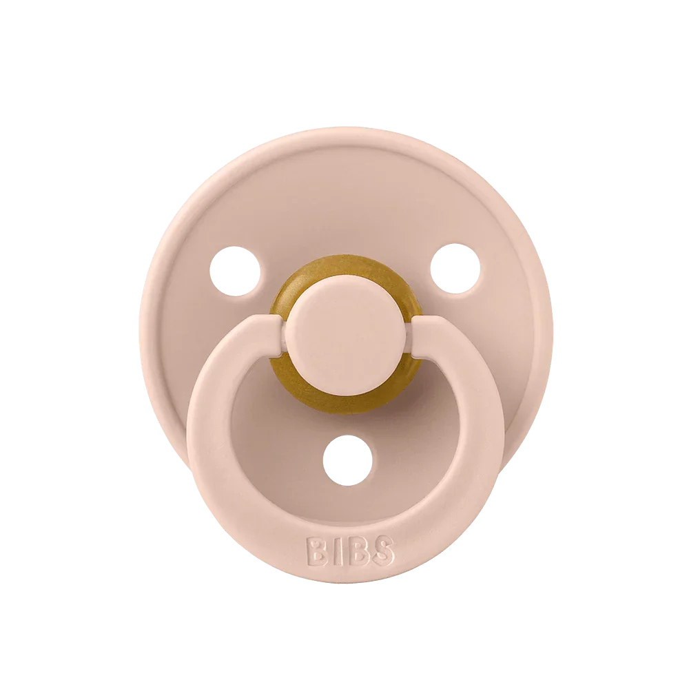 BIBS Colour Natural Rubber Latex Pacifiers | Personalised Blush - Personalisable Baby Products Sold and Personalised by JustBørn
