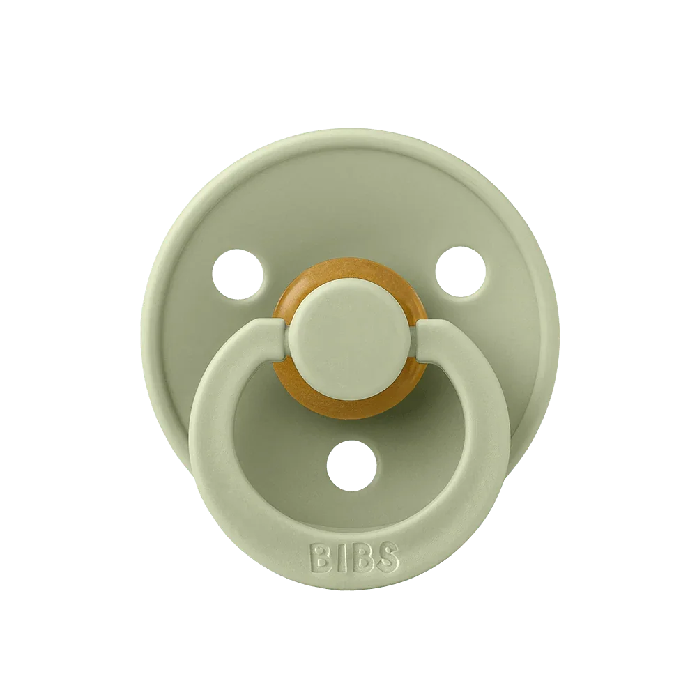 BIBS Colour Natural Rubber Latex Pacifiers | Personalised Sage - Personalisable Baby Products Sold and Personalised by JustBørn
