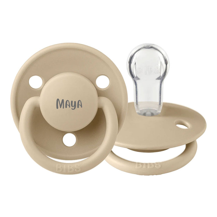 BIBS De Lux Silicone Pacifiers | One Size | Personalised - Personalisable Baby Products Sold and Personalised by JustBørn
