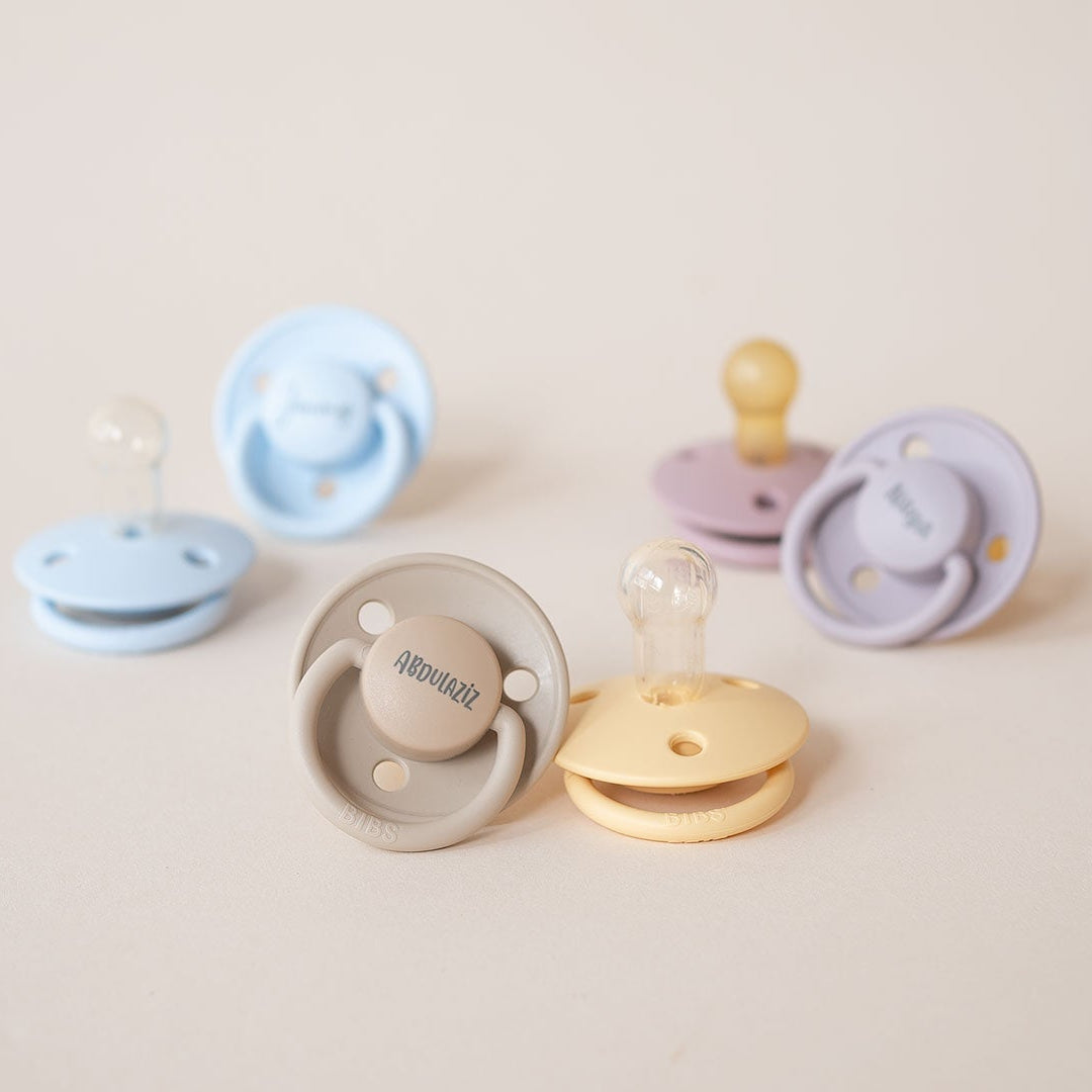 BIBS De Lux Silicone Pacifiers | One Size | Personalised - Personalisable Baby Products Sold and Personalised by JustBørn