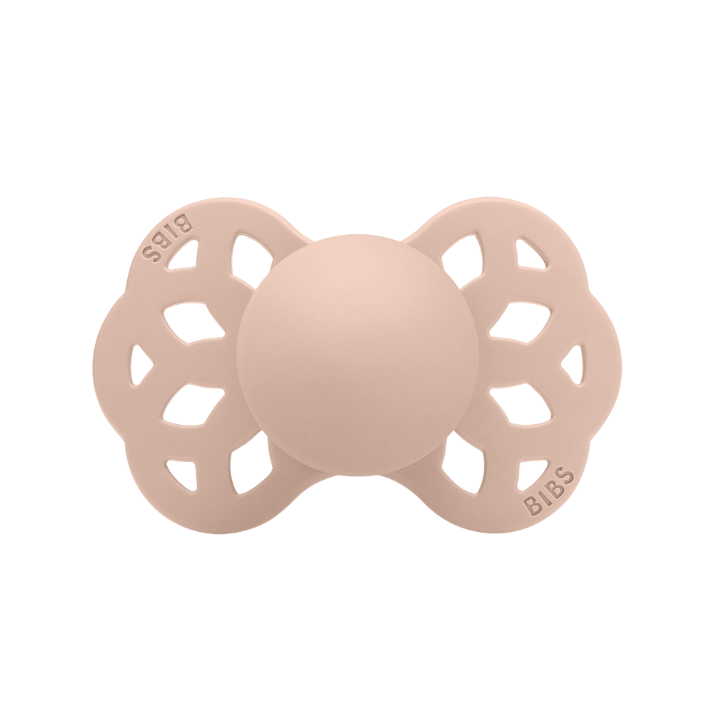 BIBS Infinity Anatomical Silicone Pacifiers | Personalised Blush - Personalisable Baby Products Sold and Personalised by JustBørn