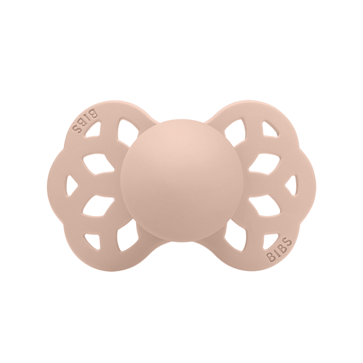 BIBS Infinity Anatomical Silicone Pacifiers | Personalised Blush - Personalisable Baby Products Sold and Personalised by JustBørn