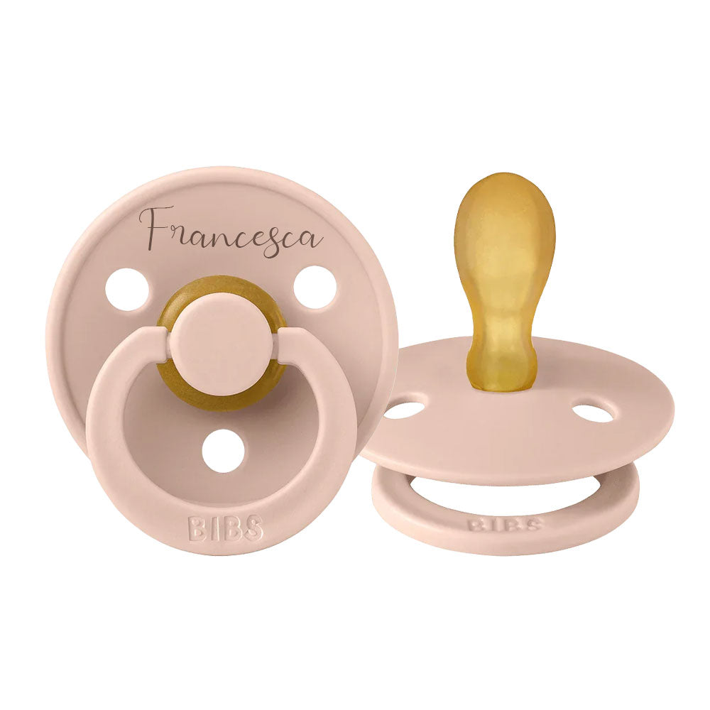 BIBS Colour Symmetrical Natural Rubber Latex Pacifier - Personalisable Baby Products Sold and Personalised by JustBørn