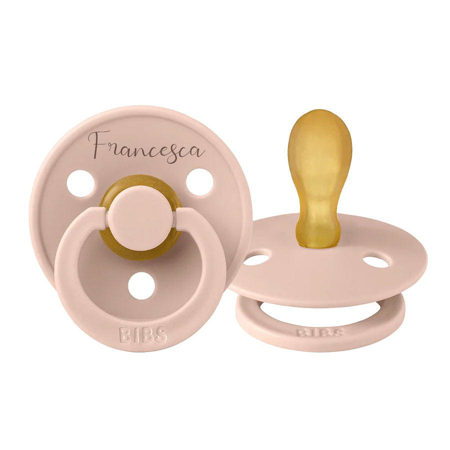 BIBS Colour Symmetrical Natural Rubber Latex Pacifier - Personalisable Baby Products Sold and Personalised by JustBørn