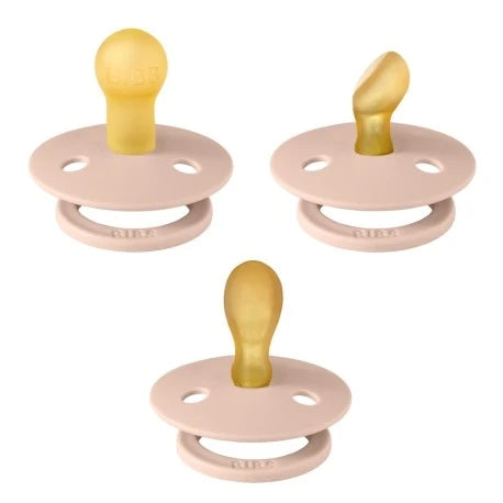 BIBS Colour Pacifiers - Try-It Collection - Pack of 3 Blush - Personalisable Baby Products Sold and Personalised by JustBørn