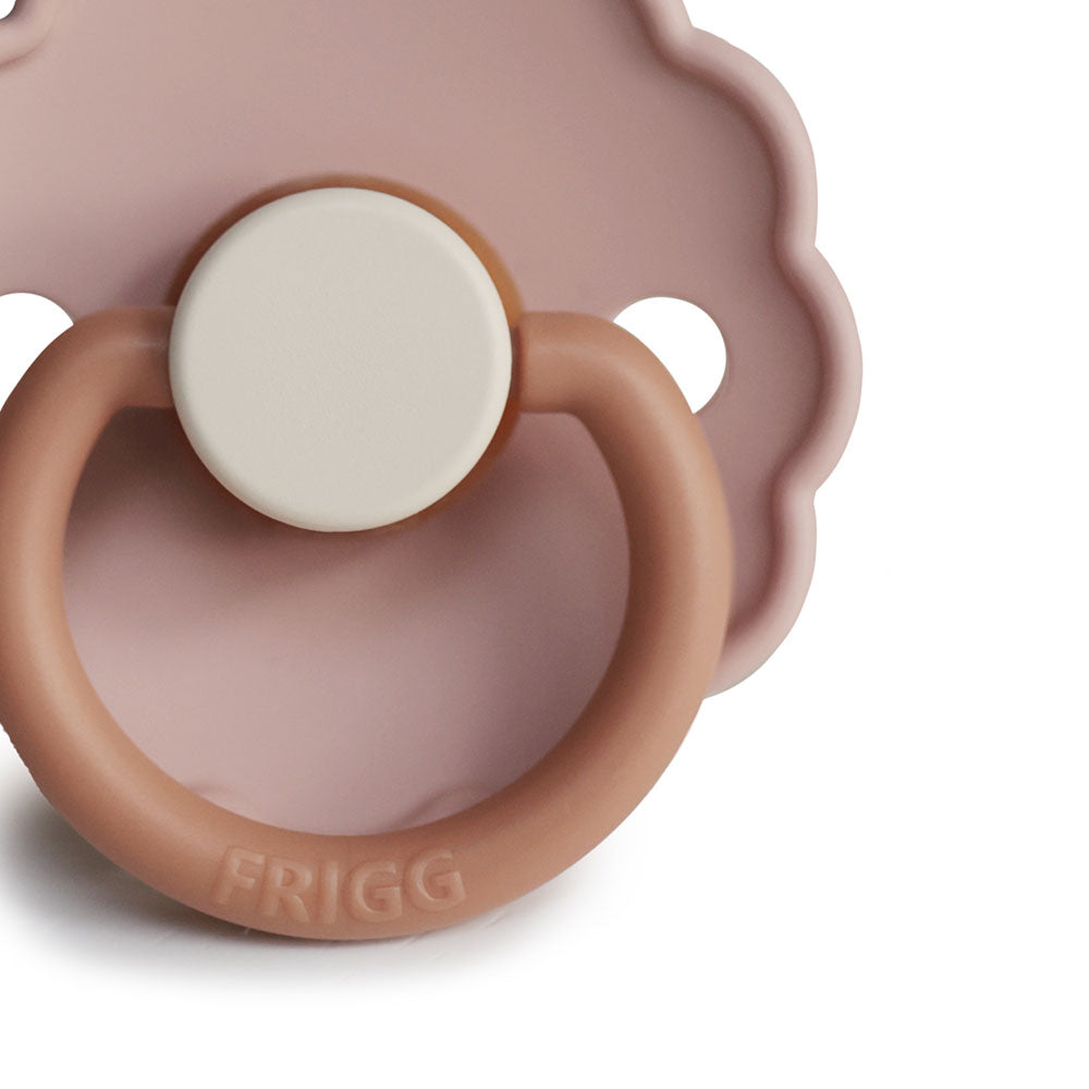 FRIGG Daisy Bloom Natural Rubber Latex Pacifier Biscuit - Personalisable Baby Products Sold and Personalised by JustBørn