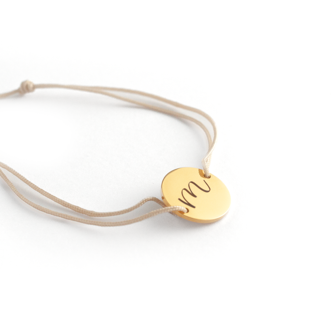 JBØRN Cord Bracelet | Personalisable Oatmeal Yes - Personalisable Baby Products Sold and Personalised by JustBørn