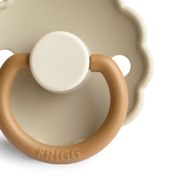 FRIGG Daisy Bloom Silicone Pacifier Desert - Personalisable Baby Products Sold and Personalised by JustBørn
