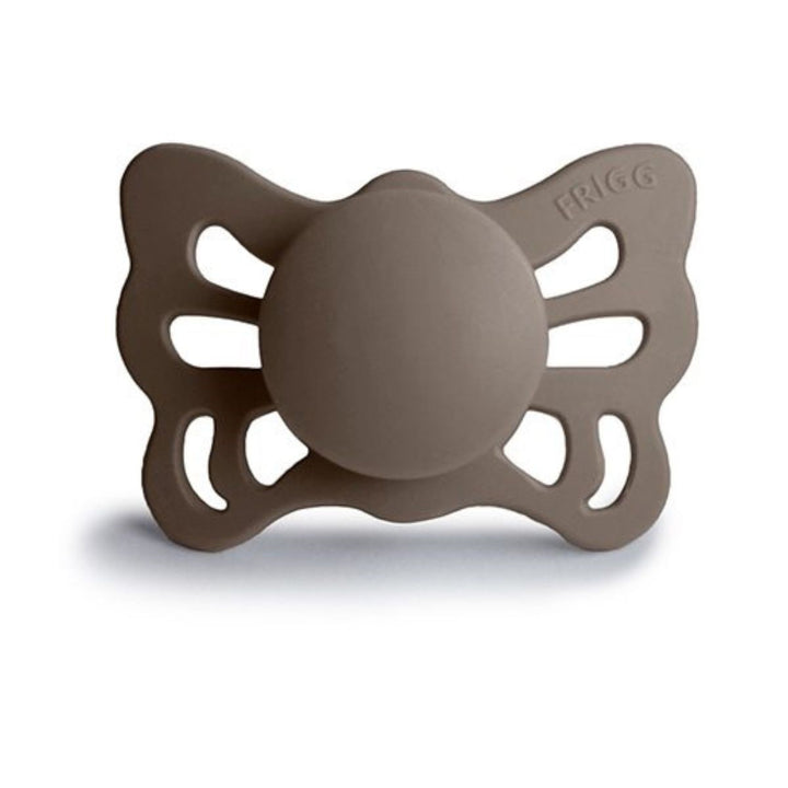 FRIGG Butterfly Anatomical Silicone Pacifiers Great Gray Size 2 (6-18 months) - Personalisable Baby Products Sold and Personalised by JustBørn
