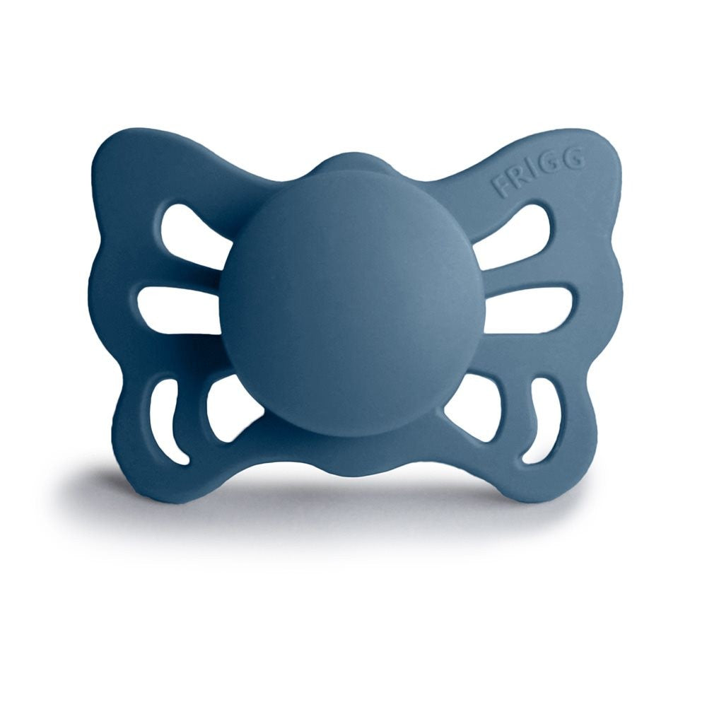 FRIGG Butterfly Anatomical Silicone Pacifiers Portobello Size 2 (6-18 months) - Personalisable Baby Products Sold and Personalised by JustBørn