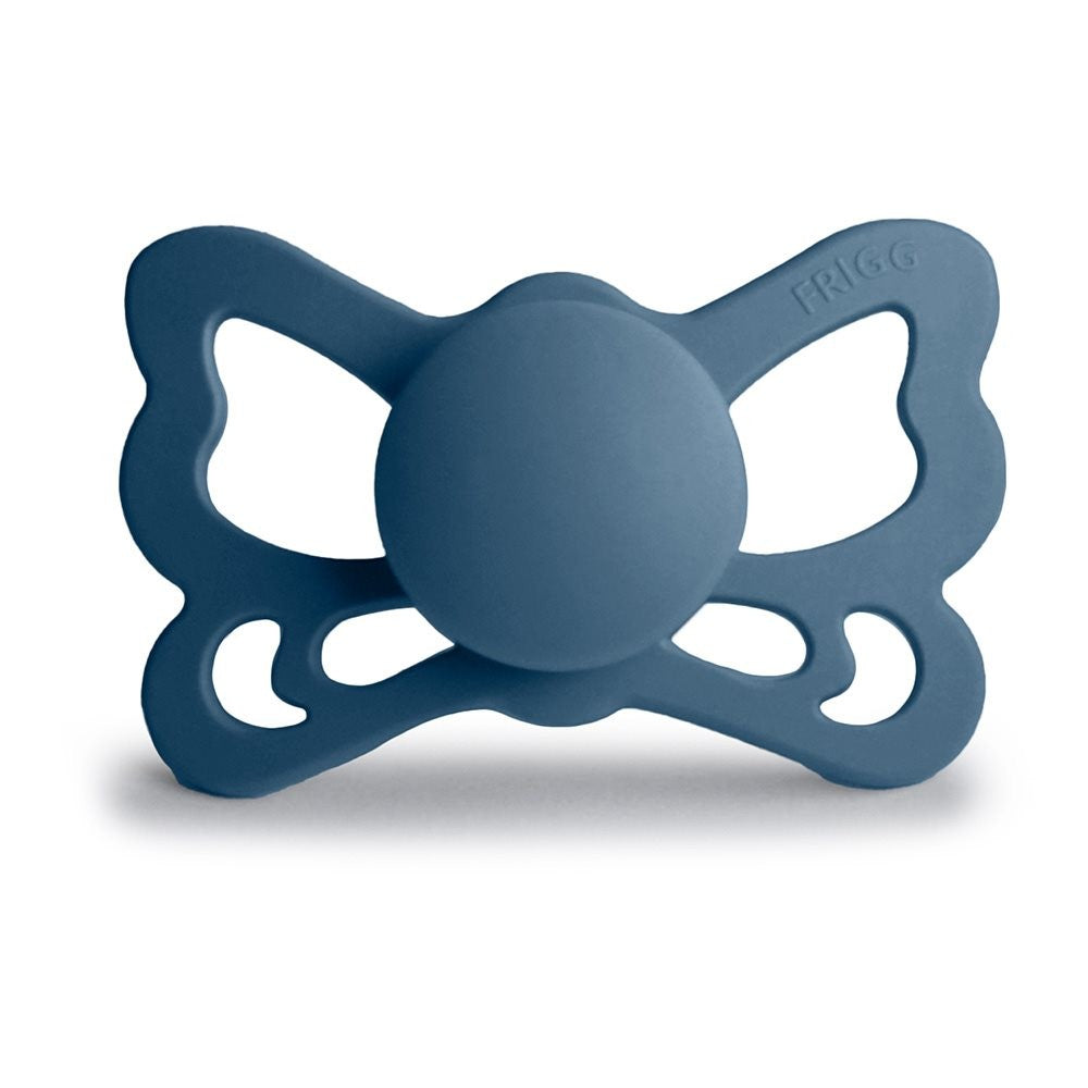 FRIGG Butterfly Anatomical Silicone Pacifiers Portobello Size 2 (6-18 months) - Personalisable Baby Products Sold and Personalised by JustBørn