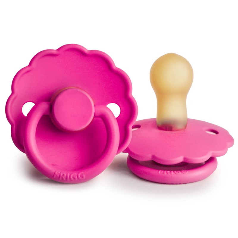 FRIGG Daisy Natural Rubber Latex Pacifier Violet Dream - Personalisable Baby Products Sold and Personalised by JustBørn