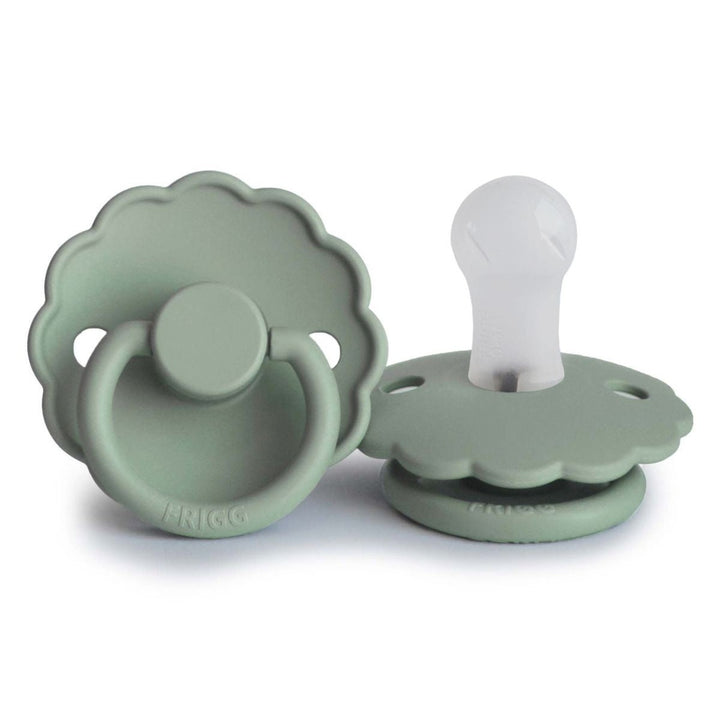 FRIGG Daisy Silicone Pacifier Sage - Personalisable Baby Products Sold and Personalised by JustBørn