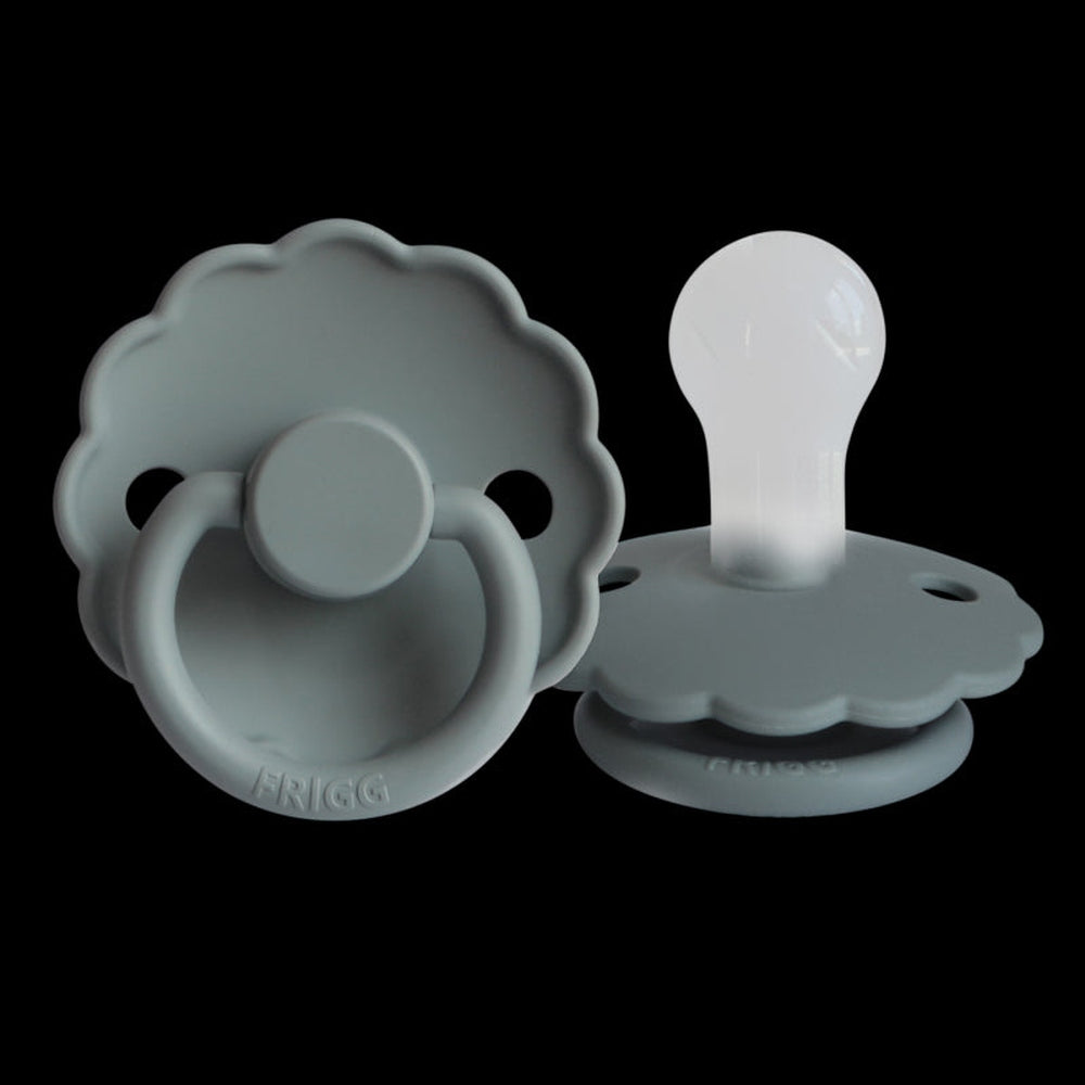 FRIGG Daisy Silicone Pacifier Sandstone - Personalisable Baby Products Sold and Personalised by JustBørn