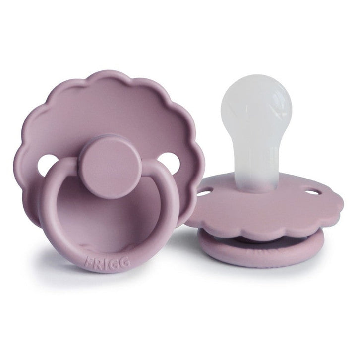 FRIGG Daisy Silicone Pacifier Heather - Personalisable Baby Products Sold and Personalised by JustBørn