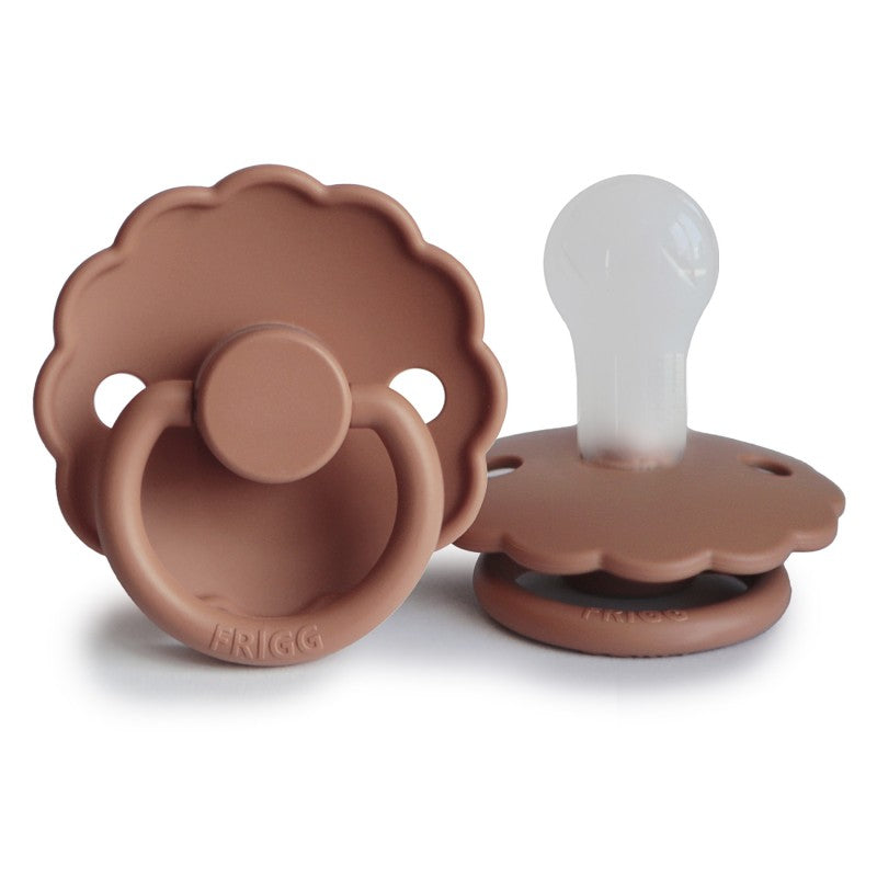 FRIGG Daisy Silicone Pacifier Woodchuck Size 1 (0-6 months) - Personalisable Baby Products Sold and Personalised by JustBørn