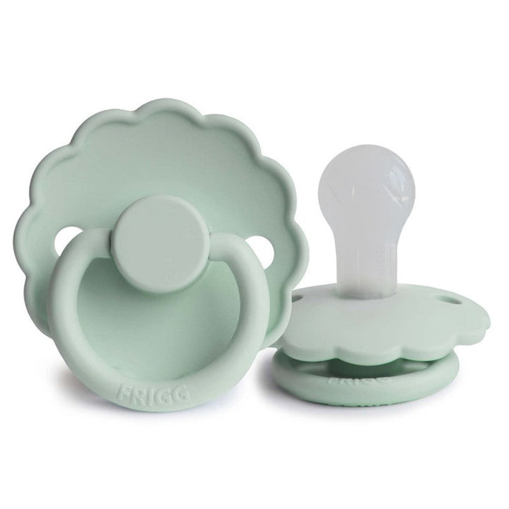 FRIGG Daisy Silicone Pacifier Seafoam - Personalisable Baby Products Sold and Personalised by JustBørn