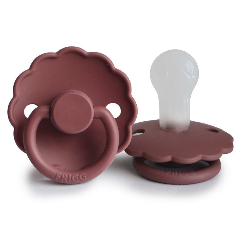 FRIGG Daisy Silicone Pacifier Woodchuck Size 1 (0-6 months) - Personalisable Baby Products Sold and Personalised by JustBørn