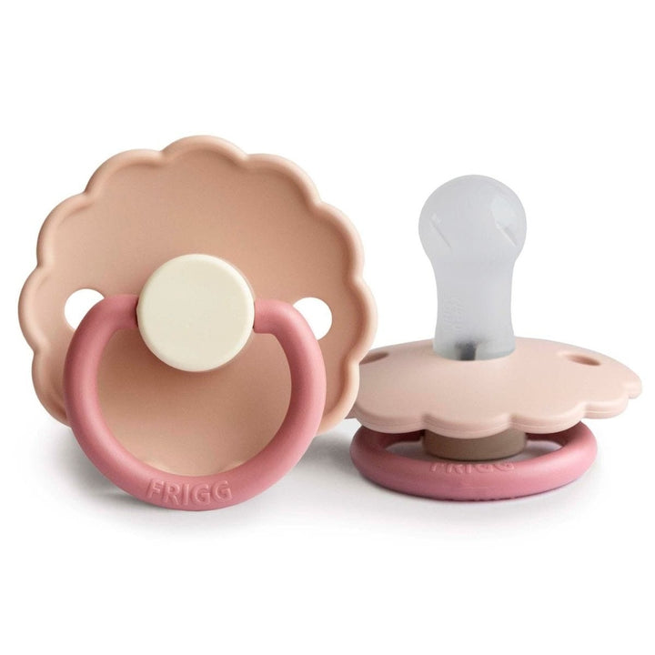 FRIGG Daisy Bloom Silicone Pacifier Biscuit - Personalisable Baby Products Sold and Personalised by JustBørn