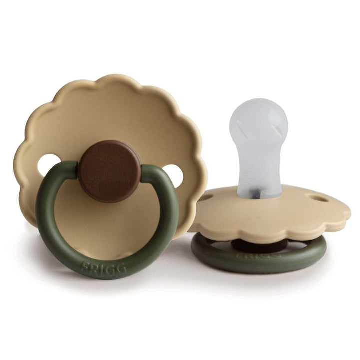 FRIGG Daisy Bloom Silicone Pacifier Acorn - Personalisable Baby Products Sold and Personalised by JustBørn