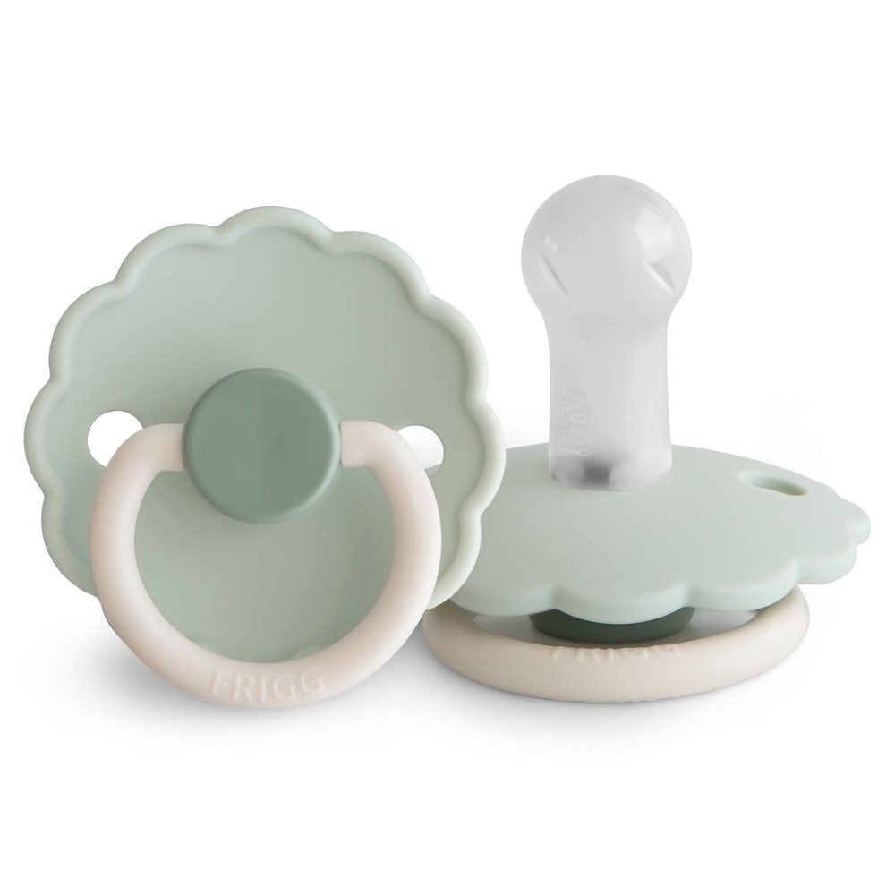 FRIGG Daisy Bloom Silicone Pacifier Little Darling - Personalisable Baby Products Sold and Personalised by JustBørn