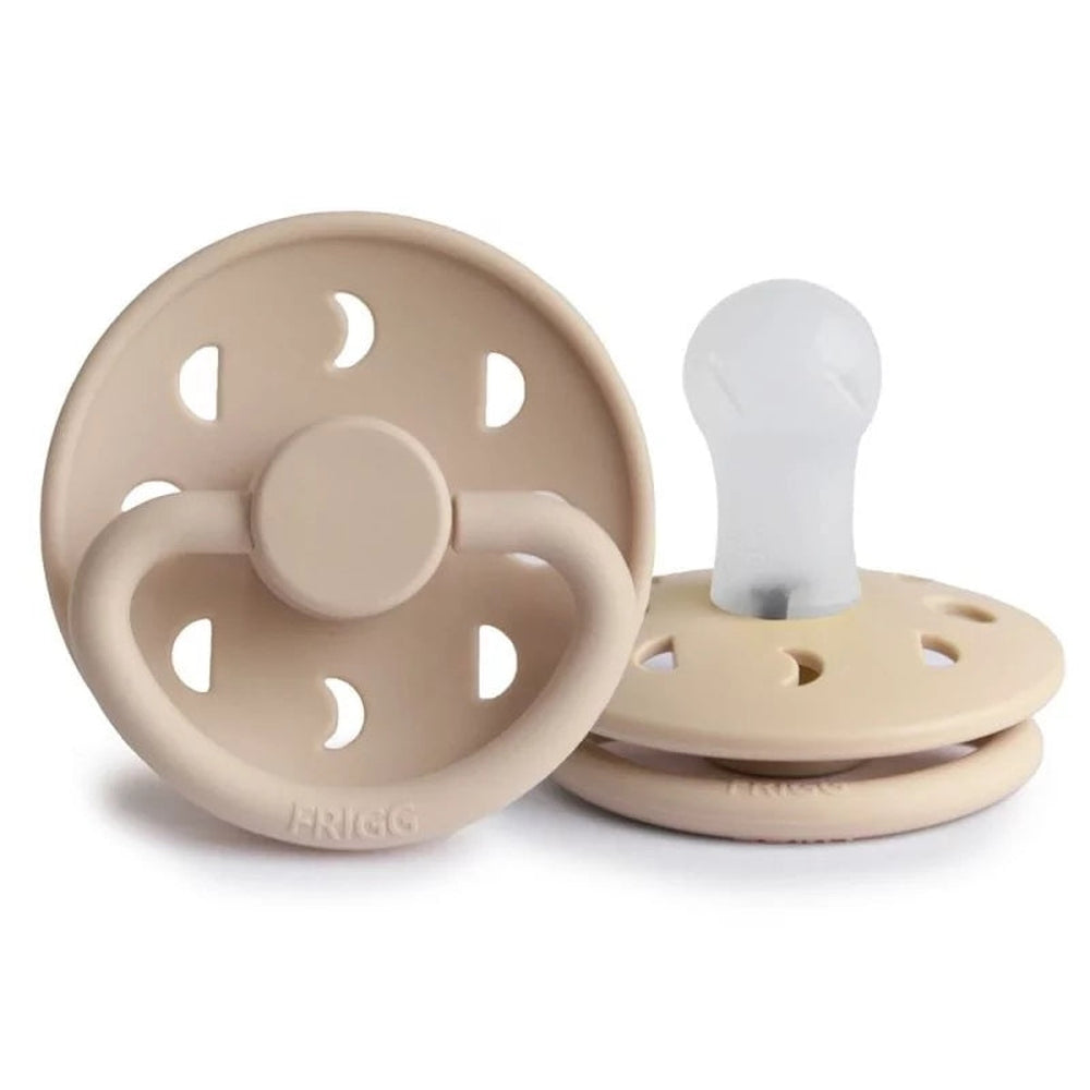 FRIGG Moon Silicone Pacifier Croissant - Personalisable Baby Products Sold and Personalised by JustBørn