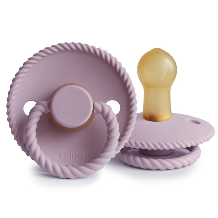 FRIGG Rope Natural Rubber Latex Pacifiers Belgium Size 1 (0-6 months) - Personalisable Baby Products Sold and Personalised by JustBørn