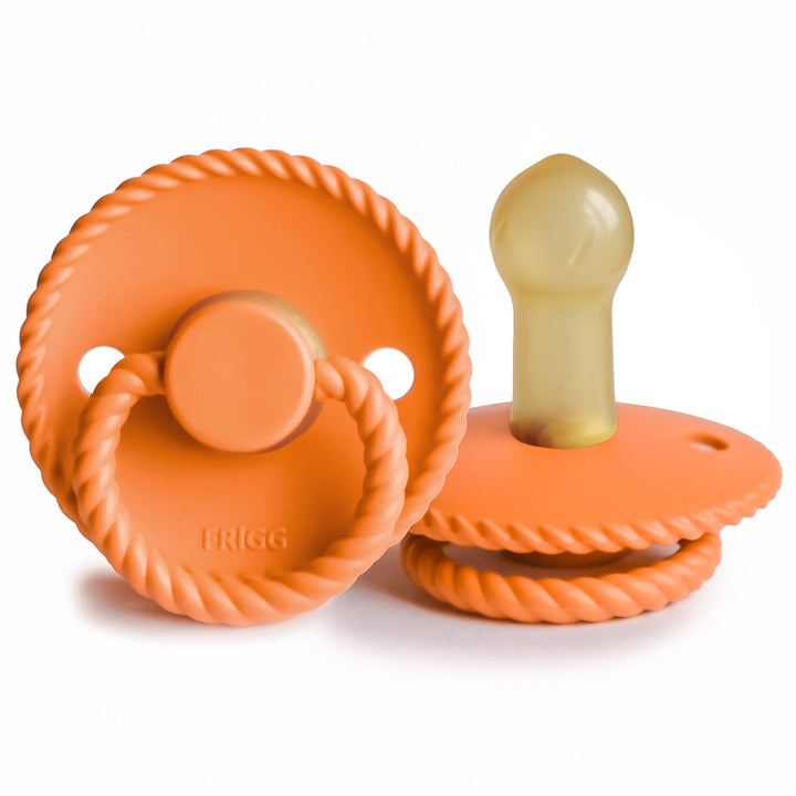 FRIGG Rope Natural Rubber Latex Pacifiers Mapple Size 1 (0-6 months) - Personalisable Baby Products Sold and Personalised by JustBørn