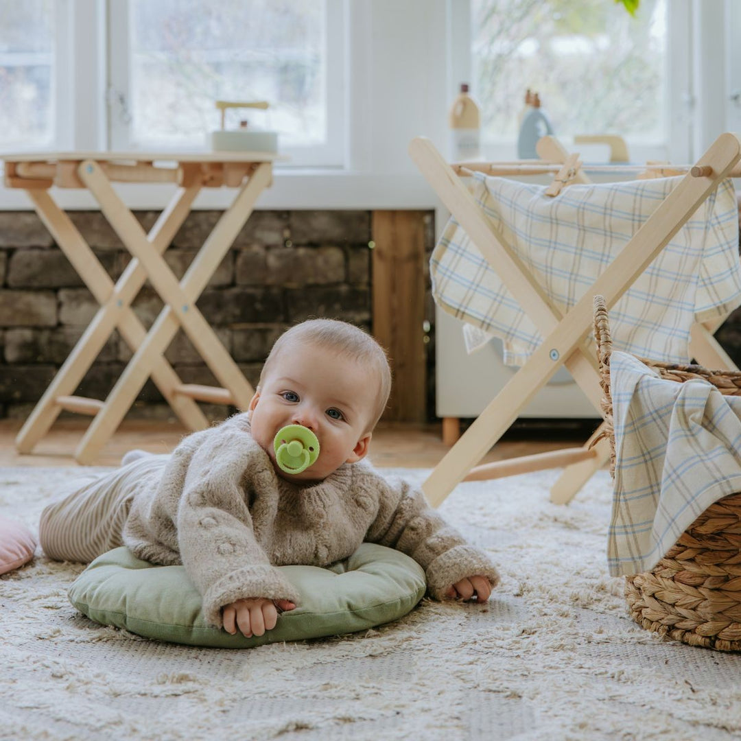 FRIGG Rope Natural Rubber Latex Pacifiers Green Tea Size 1 (0-6 months) - Personalisable Baby Products Sold and Personalised by JustBørn