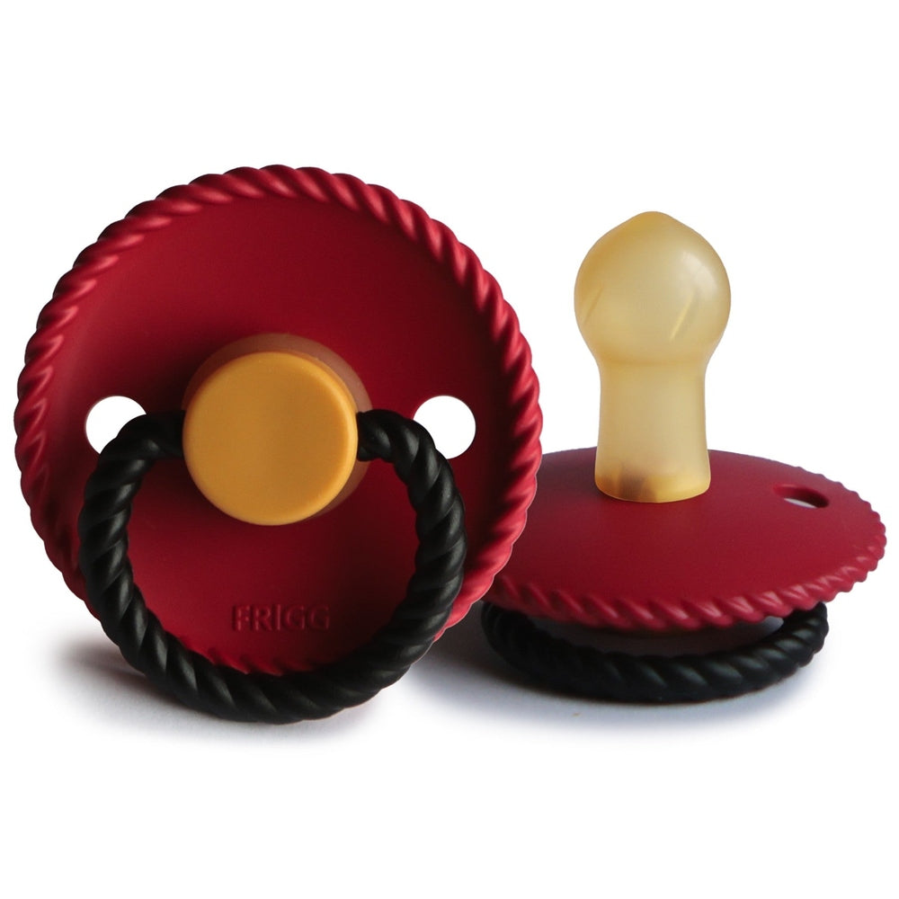 FRIGG Rope Natural Rubber Latex Pacifiers Belgium Size 1 (0-6 months) - Personalisable Baby Products Sold and Personalised by JustBørn