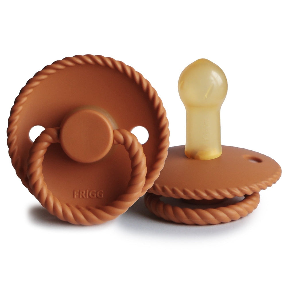 FRIGG Rope Natural Rubber Latex Pacifiers Netherlands Size 1 (0-6 months) - Personalisable Baby Products Sold and Personalised by JustBørn
