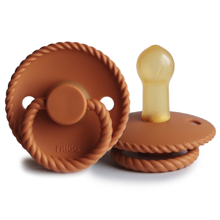 FRIGG Rope Natural Rubber Latex Pacifiers Netherlands Size 1 (0-6 months) - Personalisable Baby Products Sold and Personalised by JustBørn