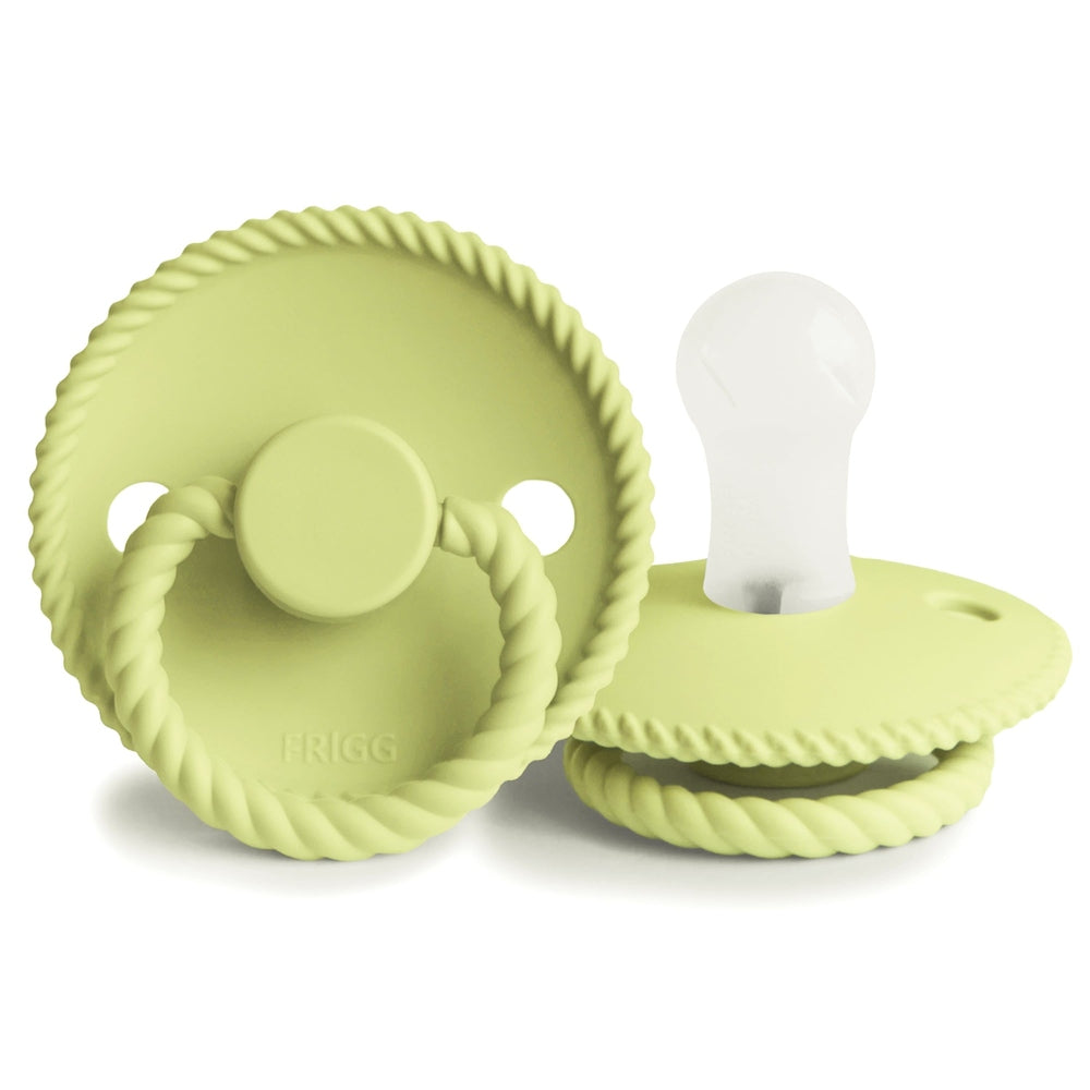 FRIGG Rope Silicone Pacifiers French Gray - Personalisable Baby Products Sold and Personalised by JustBørn
