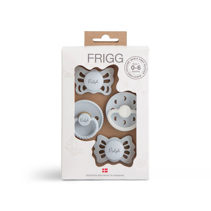 FRIGG Baby's First Pacifier Pack Floral Heart Blush - Personalisable Baby Products Sold and Personalised by JustBørn