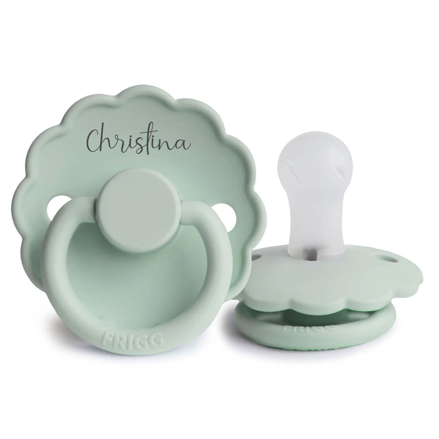 FRIGG Daisy Silicone Pacifier - Personalisable Baby Products Sold and Personalised by JustBørn
