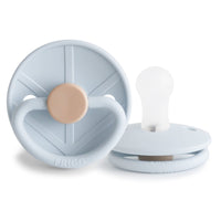 FRIGG Little Viking Silicone Pacifiers Powder Blue - Personalisable Baby Products Sold and Personalised by JustBørn