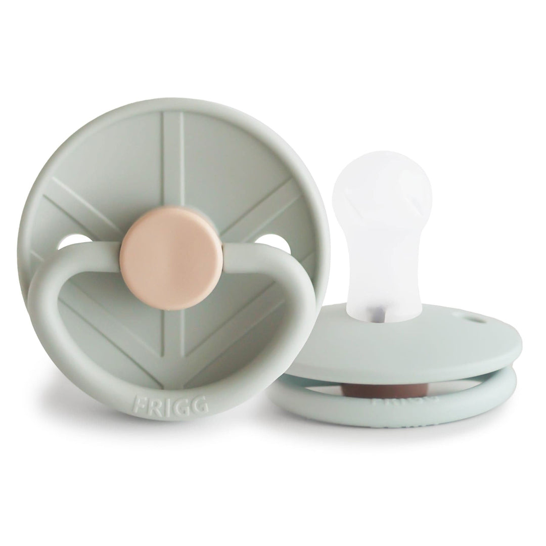 FRIGG Little Viking Silicone Pacifiers Sage - Personalisable Baby Products Sold and Personalised by JustBørn