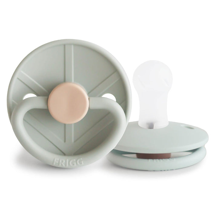 FRIGG Little Viking Silicone Pacifiers Sage - Personalisable Baby Products Sold and Personalised by JustBørn