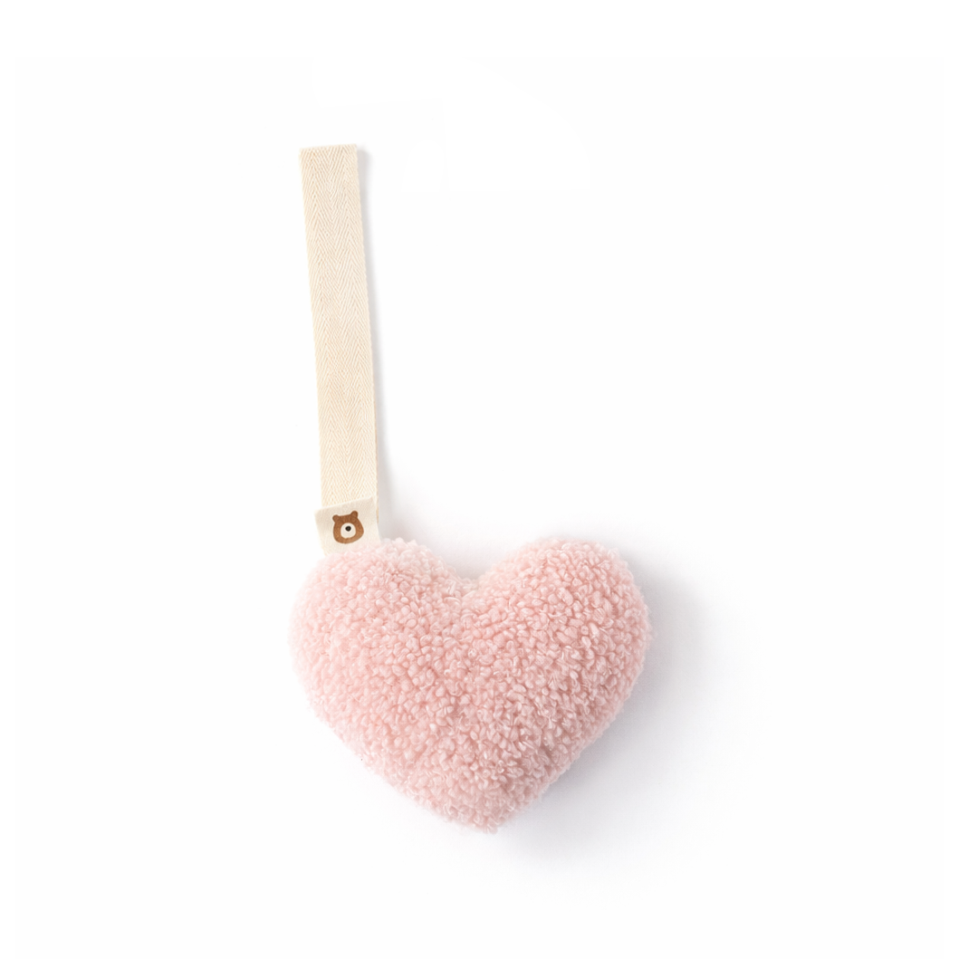 STOCK !!! - Plush Comforter Heart - Blush - Personalisable Baby Products Sold and Personalised by JustBørn