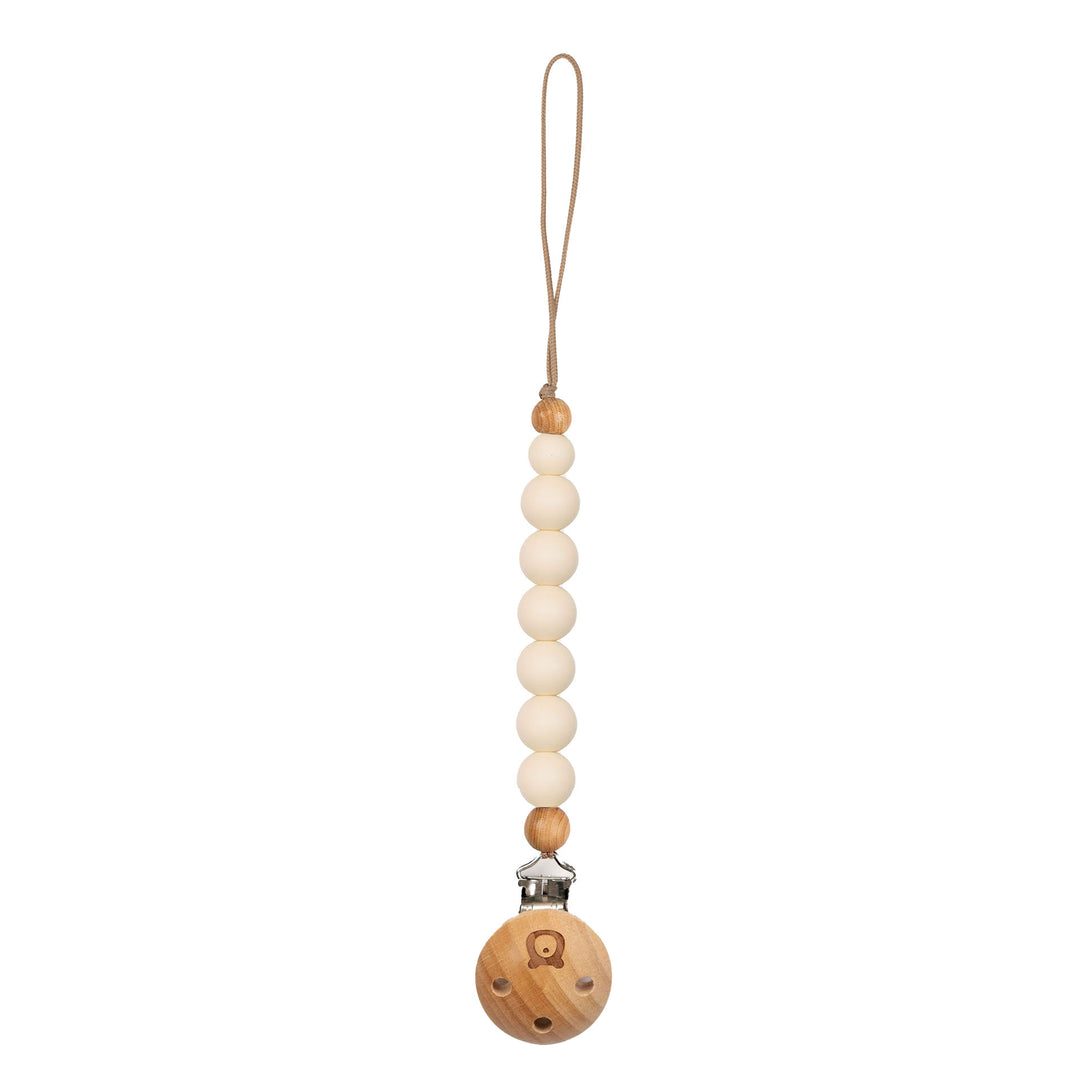 JBØRN Pacifier Clip Ivory No - Personalisable Baby Products Sold and Personalised by JustBørn
