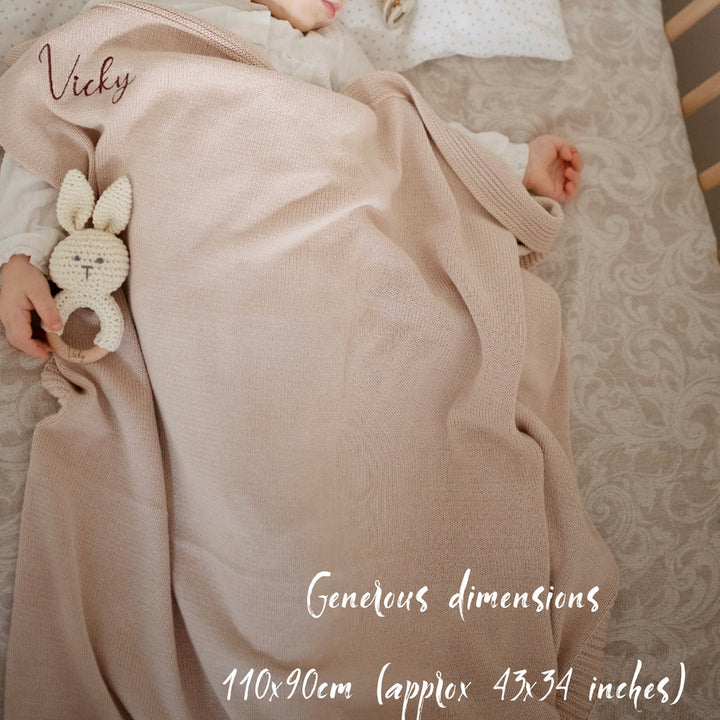 JBØRN Baby Gift Set | Knitted Blanket & Comforter - Personalisable Baby Products Sold and Personalised by JustBørn